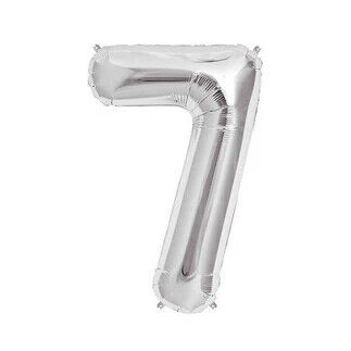Benim Marifetlerim 7 Rakamı Gümüş Folyo Balon 34 inch 86 cm ürün görseli