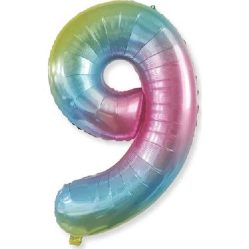 Benim Marifetlerim 9 Rakamı Rengarenk Folyo Balon 16 inch 40 cm ürün görseli