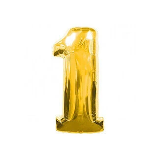 Benim Marifetlerim 1 Rakamı Altın Folyo Balon 34 inch 86 cm ürün görseli