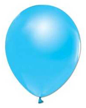 Benim Marifetlerim Metalik Açık Mavi Balon 12 inch 20 Adet ürün görseli