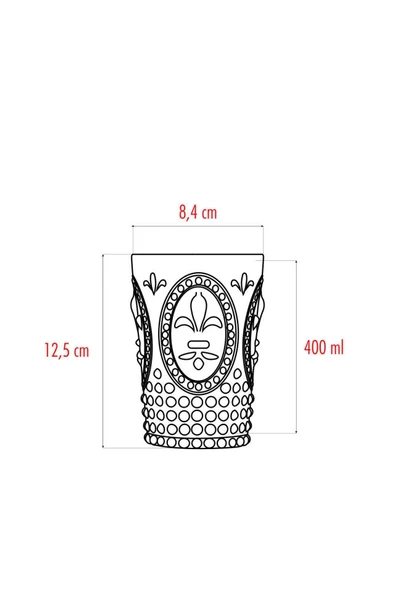 Akrilik Pembe Tekli Kısa Bardak & Su Meşrubat Kahve Yanı Bardağı 400 ml ( Cam Değildir ) - 4