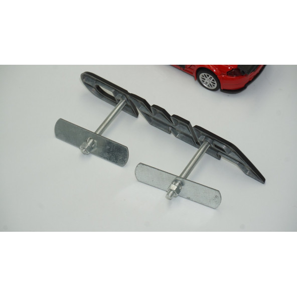 DK AWD All Wheel Drive Ön Panjur Siyah Metal 3D Yazı Logo - Resim 4