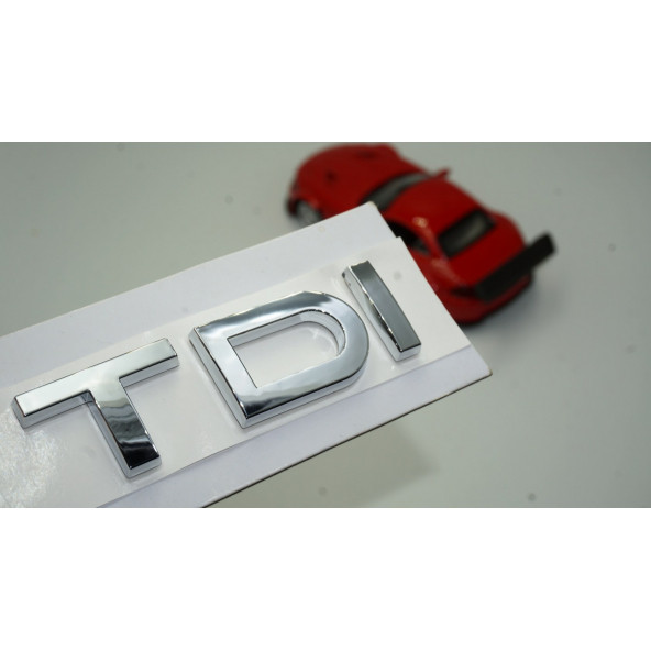 DK Audi TDi Yeni Nesil Bagaj Krom ABS 3M 3D Yazı Logo Amblem