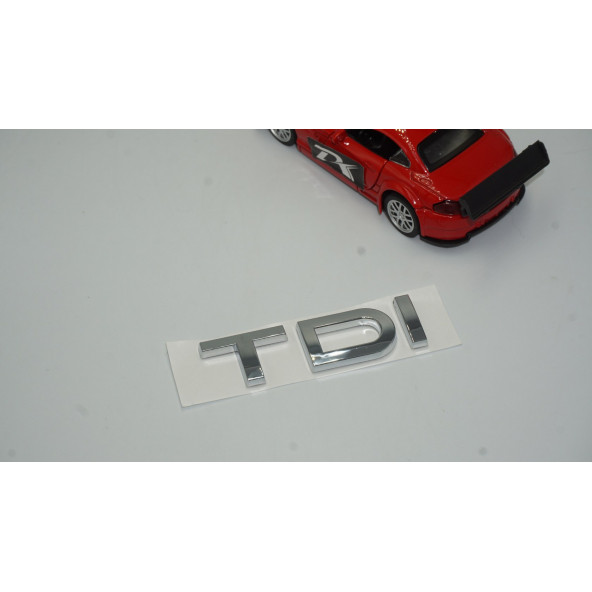DK Audi TDi Yeni Nesil Bagaj Krom ABS 3M 3D Yazı Logo Amblem - 2