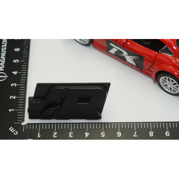 DK Volkswagen R SR R32 R36 GTi Racing Ön Panjur Siyah Logo - 5