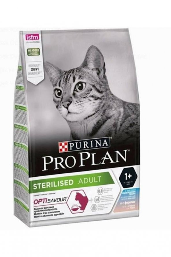 Pro Plan Sterilised Morina Ve Alabalıklı Yetişkin Kedi Maması 10 Kg