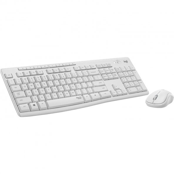 Logitech Kablosuz Beyaz Klavye Mouse Seti Sessiz