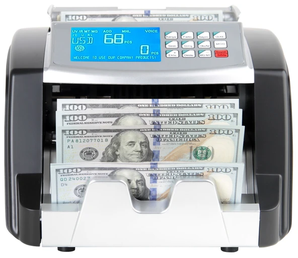 Baove GB7100B Karışık Para Sayma Makinesi Ve Sahte Para Yakalama - TL - Euro - Usd Adet Sayım - Türkçe Konuşma - 5