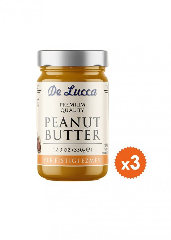 Delucca Yer Fıstığı Ezmesi 350g 3 Adet