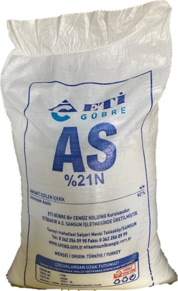Eti Şeker Gübre Amonyüm Sulfat %21 Azot 1 KG - 2