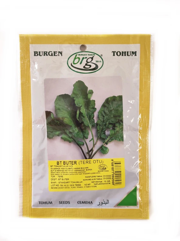 BT Buter Tere Tohumu (10 Gr) Geniş Yapraklı Tere