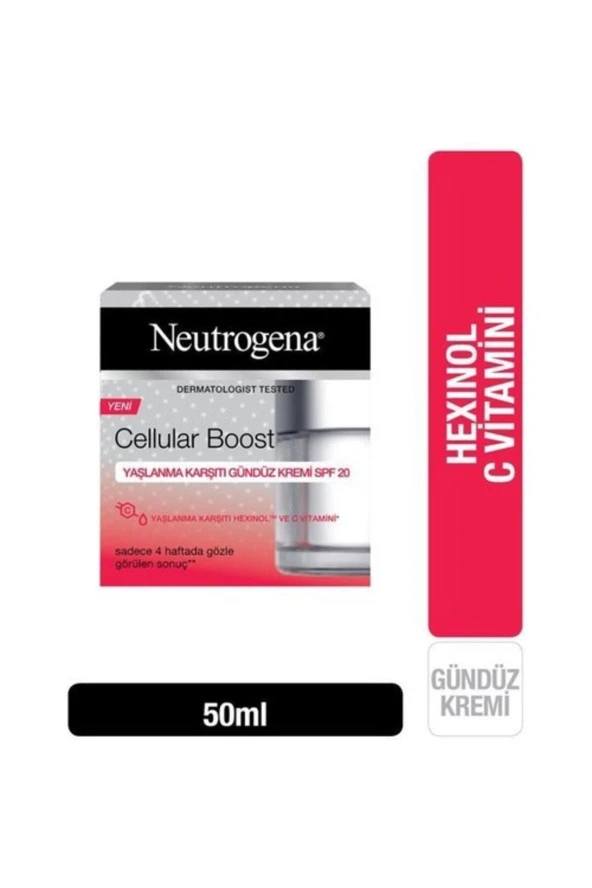 NEUTROGENA CELLULAR BOOST YAŞLAMA KARŞITI KREM 50ML-GÜNDÜZ