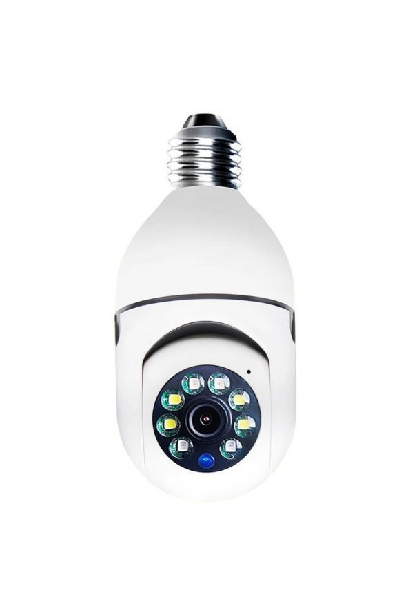 Wifi 360 Panoramik Ampul Kamera Çift Wifi 360 Derece Panoramik Görüntüleme Kablosuz Ev Kamerası