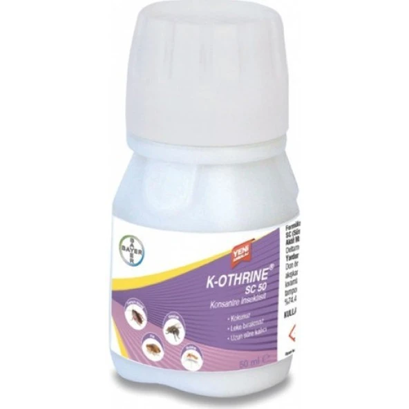 Bayer K-Othrine Sc 50 Tüm Haşereler İle Mücadele 50 ml