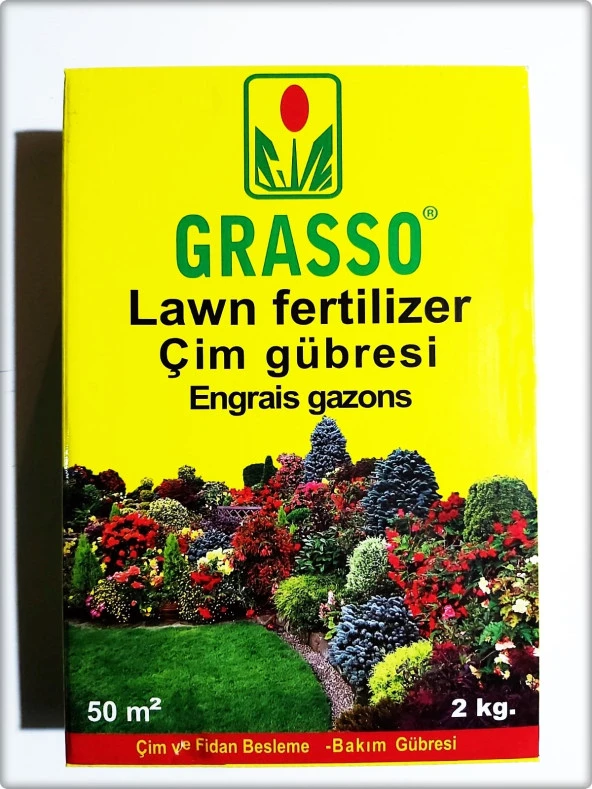 ÇİM GÜBRESİ (GRASSO)-2 Kg (50 m²)