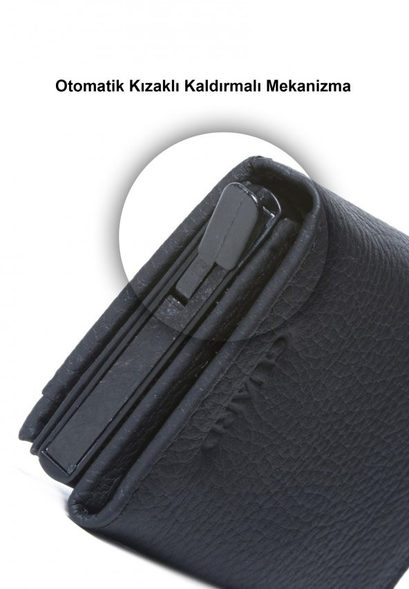 Guard 5238 Cardholder Kızak Mekanizmalı Kartlık Erkek Cüzan RFID&NFC KİLİDİ - 3