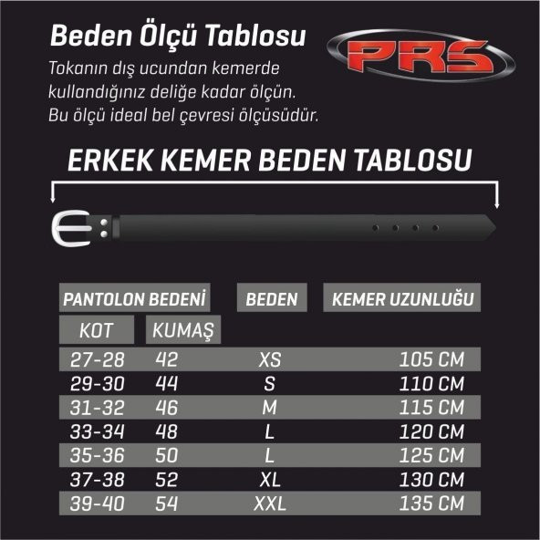 PRS Otomatik Tokalı Kemer 3,5 cm Raylı Yeni Nesil Klasik Kemer - Prestij Toka Modeli - 6