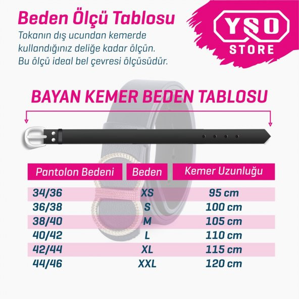 PRS Kadın Kemer Hakiki Deri 3,8 cm Bayan Kemer Keten Kanvas Kot Arp Model - 2