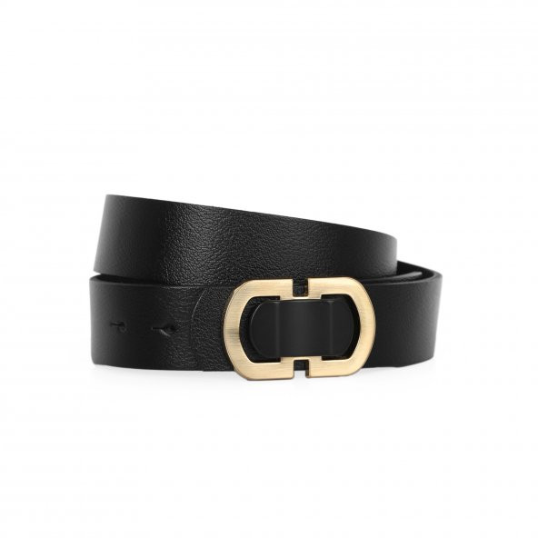 PRS Hakiki Deri Kemer 3,80 Cm Unisex Kemer Gold Toka  Klasik ve Spor Keten Kanvas Kot Pantolon - 2