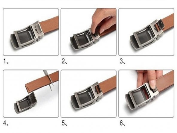 PRS Belt Otomatik Tokalı Kemer Yeni Nesil Raylı Kemer - Cam Toka 2 Model - 2