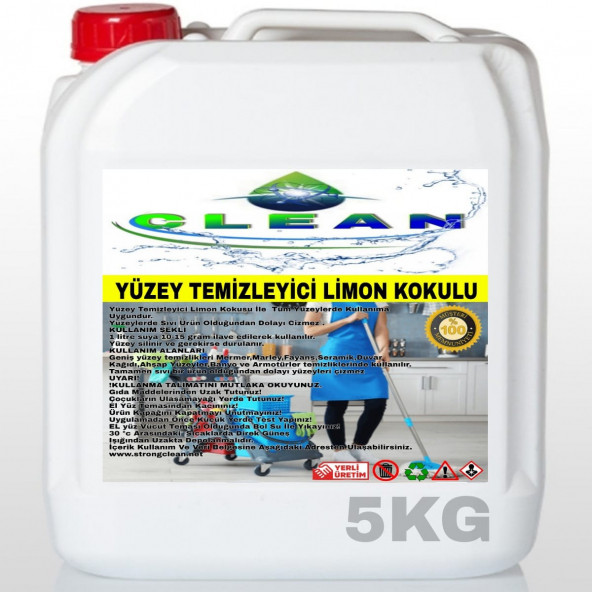 YÜZEY TEMİZLEYİCİ LİMON KOKULU 5KG
