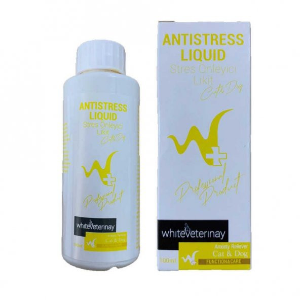 WhiteVeterinay Antistress Liquid Cat&Dog 100 ML ( Kedi ve Köpekler için Stres Önleyici )