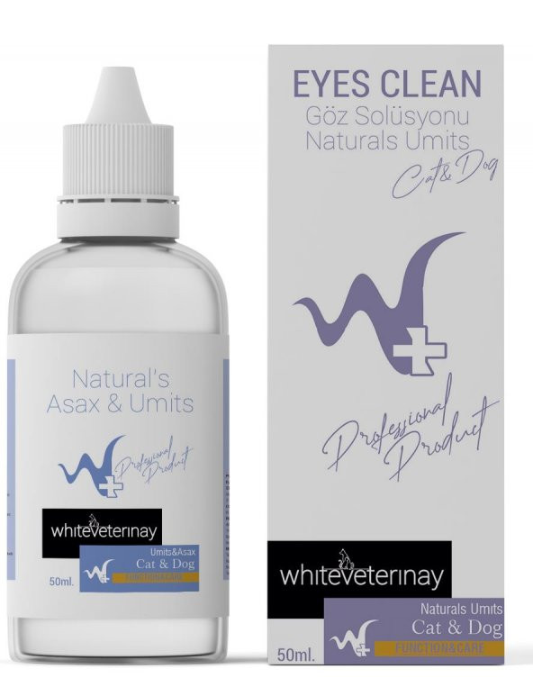WhiteVeterinay Eyes Clean 50 ML ( Kedi ve Köpekler için Göz Solisyonu )