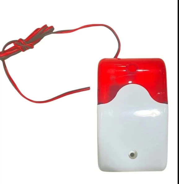 Electrosec IS-02 Dahili Flaşörlü Siren 12v Dc Işıklı 90dB Ses (İç Ortam) - 4