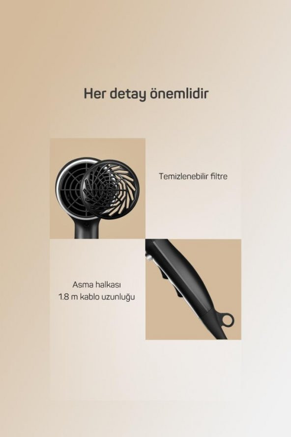 Arzum AR5099 Black Motion Saç Kurutma Makinesi - 7