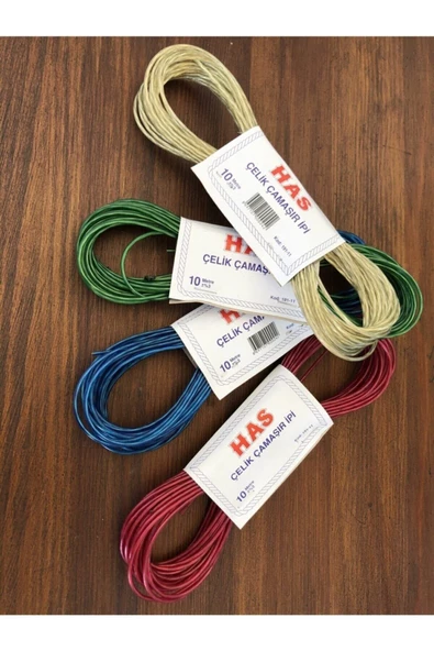 Çelik Çamaşır Ipi 10 Metre 3 Adet - 2