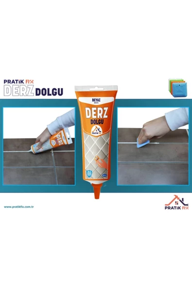 Fix Kullanıma Hazır Derz Dolgu Beyaz 400 Gr-eski Derz Üzerine Uygulanır-su Kaçaklarını Önler - 4