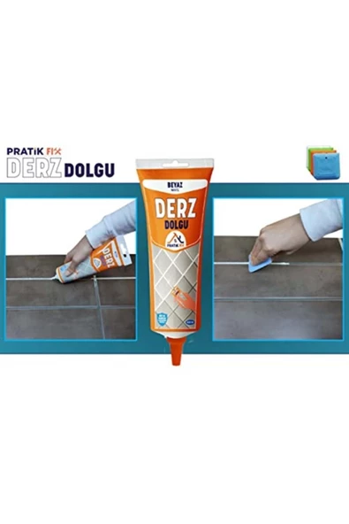 Pratik Fix Gaga Uçlu Derz Dolgu Beyaz 400 gr, Küf Mantar Oluşumuna Dirençli Hazır Derz - 2