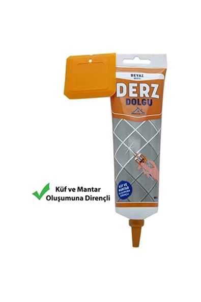 Pratik Fix Gaga Uçlu Derz Dolgu Beyaz 400 gr, Küf Mantar Oluşumuna Dirençli Hazır Derz - 3