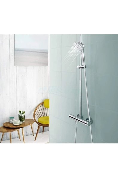 Gri Paslanmaz Kopmaz Patlamaz Kaliteli Pvc Duş Hortumu Tüm Duş Setleri Ile Uyumlu - 150cm - 3