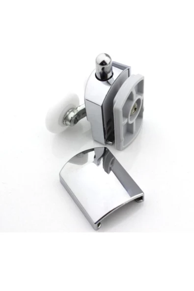 Kırılmaz Duşakabin Tekeri Krom Çift Teker Duşakabin Rulmanı Eksiksiz Tam Set - 5