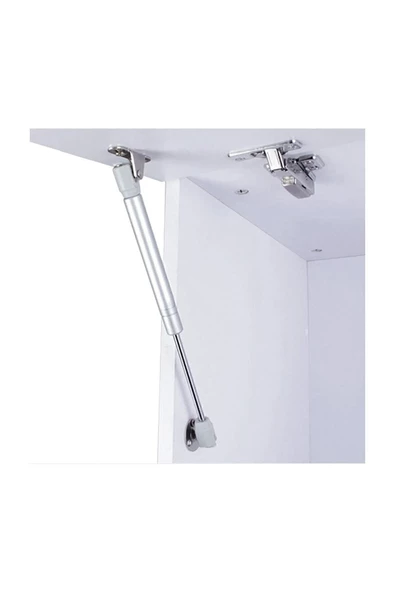 Dolap Kapak Pistonu Mutfak Dolabı Kapağı Gazlı Amortisörlü Piston 100n / 25cm - Beyaz Renk - 3