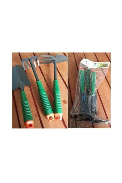 WUVERA Bahçe Bitki Düzenleme Seti 3 Parça Çapa Kürek Tırmık Bahçe Alet Seti - 6
