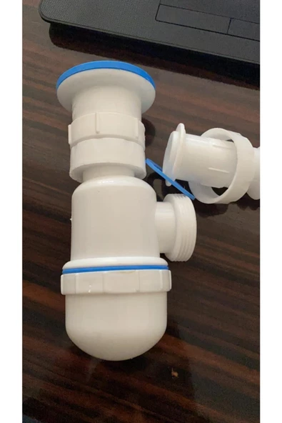 Körüklü Tahliye Taslı Lavabo Evye Sifonu - Depolu Lavabo Evye Gider Borusu - 4