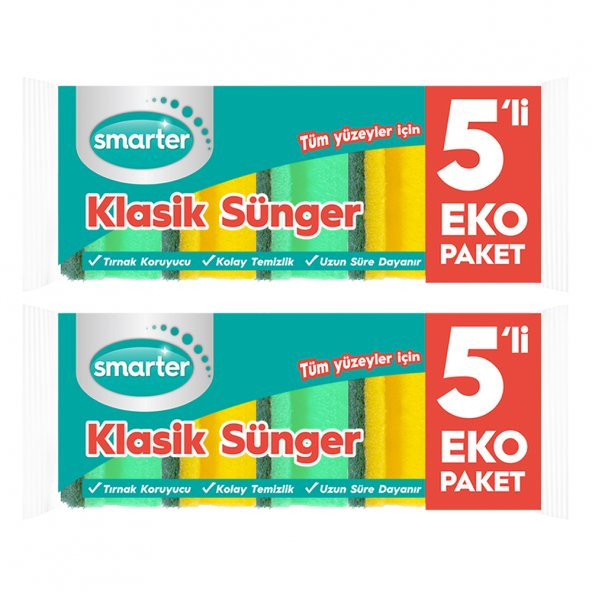 SMARTER KLASİK BULAŞIK SÜNGERİ 10 LU