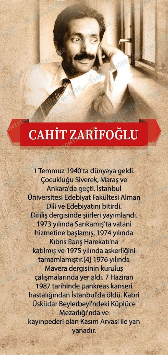 Şairler Sokağı Kapı Giydirme Cahit ZARİFOĞLU
