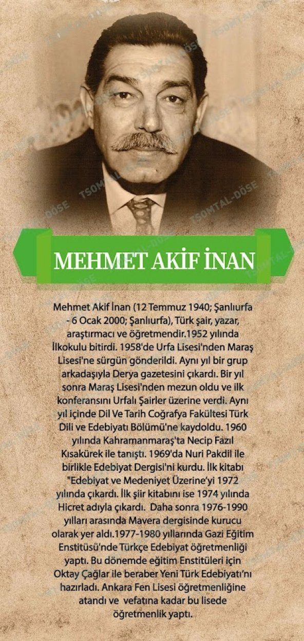 Şairler Sokağı Kapı Giydirme Mehmet Akif İNAN