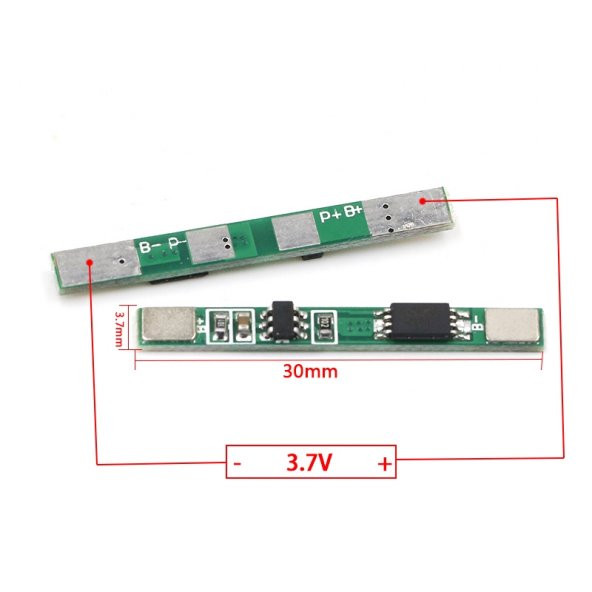 1S 3.7V 3A BMS Koruma Kartı Batarya Şarj Modül 18650 Li-ion Lipo