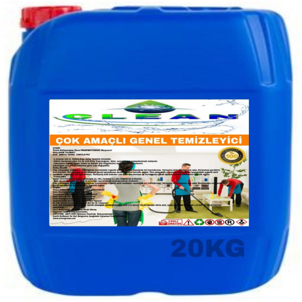 ÇOK AMAÇLI GENEL TEMİZLEYİCİ 20KG