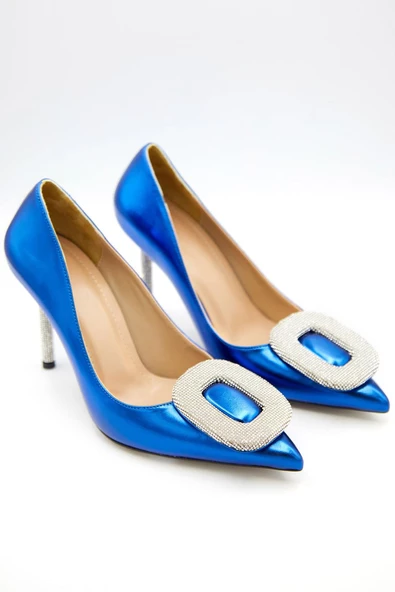 Kadın Taş Toka Detaylı Stiletto - 5