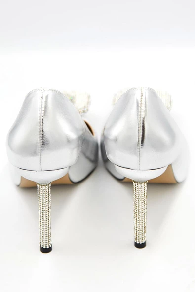 Kadın Taş Toka Detaylı Stiletto - 7