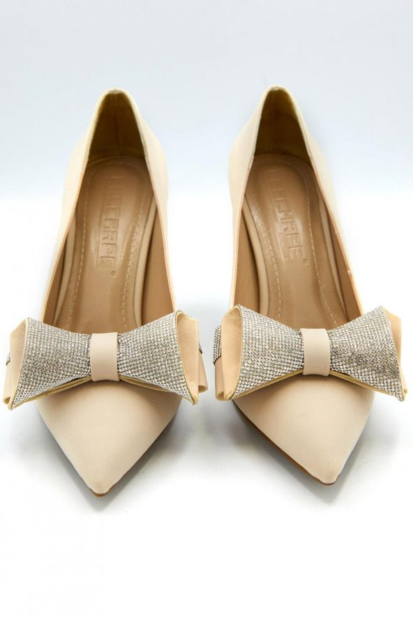 Kadın Fiyonk Detaylı Saten Stiletto - 2