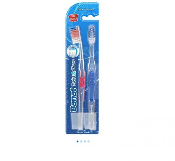 Banat Twist-clean 2li Diş Fırçası Medium 8690555515719