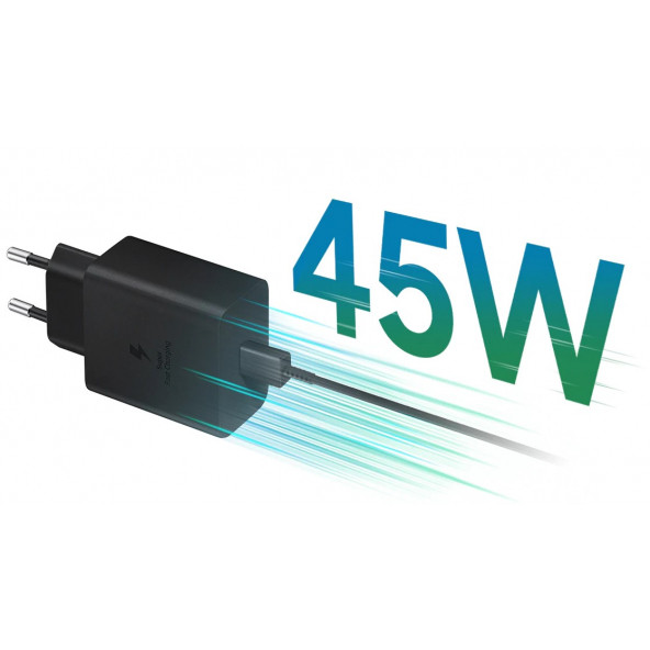 Samsung TA845 Fast Charging 45W Type-C To Type-C Çıkışlı Şarj Aleti / EP-T4510XBEGWW - Resim 2