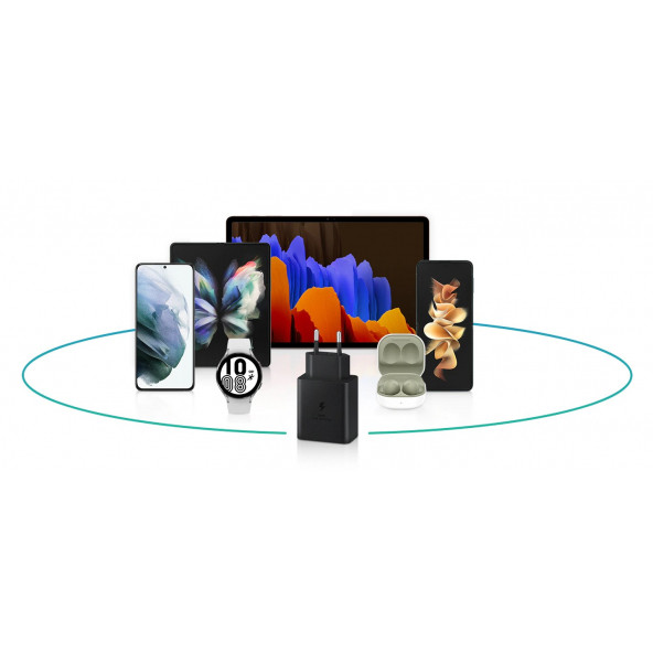 Samsung TA845 Fast Charging 45W Type-C To Type-C Çıkışlı Şarj Aleti / EP-T4510XBEGWW - Resim 3