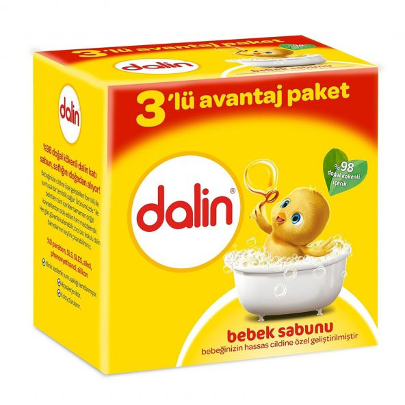 Dalin Bebek Sabunu Avantaj Paket 3 Adet